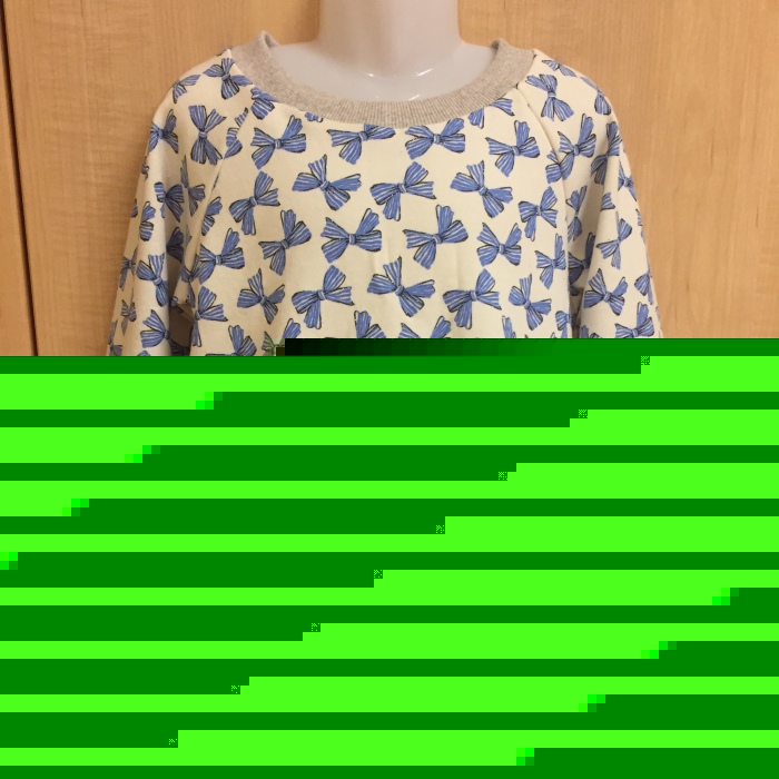 hibi+　ラグランプルオーバー　ショート丈