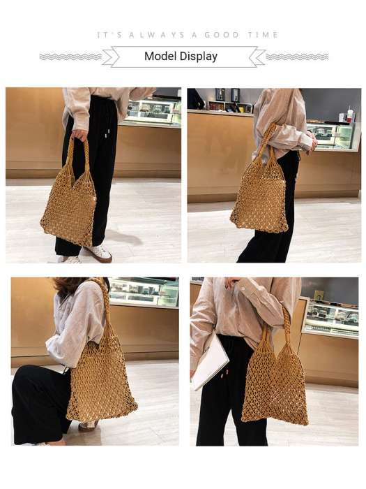 ハンドメイド Baginning 編みバッグ