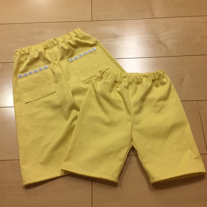 簡単ハーフパンツ２