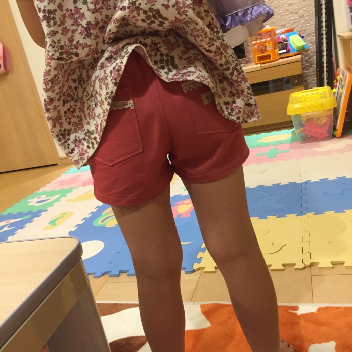 ホットパンツ　ピンク