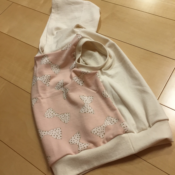 フレキシブルベスト　１２０　リボン＆ラメドット