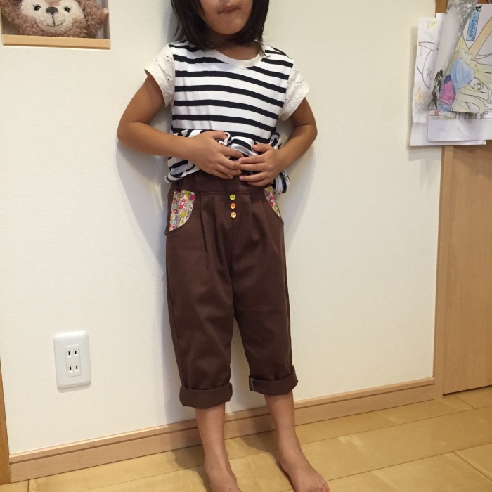 ２wayタックパンツ　１２０　ロールアップ