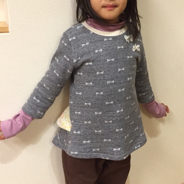 B.Sペプラムトップス　１２０　着用感