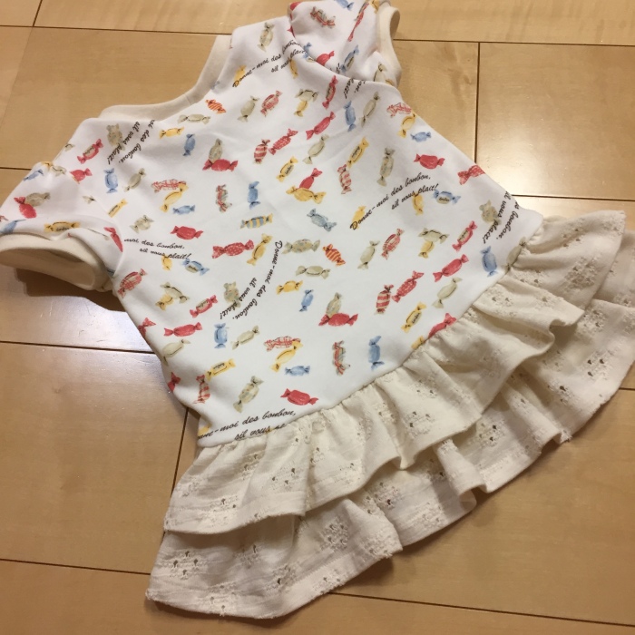 milimili　裾２段フリルＴ　後ろ