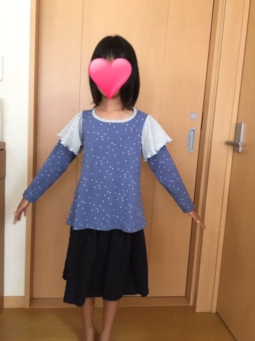 フリルＴシャツ　１３０サイズモニター１